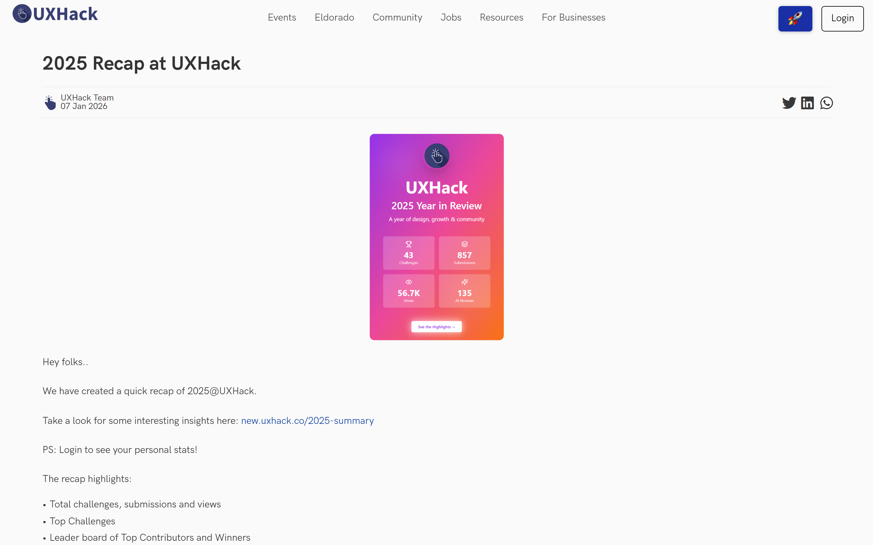 Before redesign - detailed page